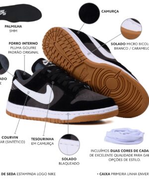 Tenis Nike SB Dunk Azul Premium Grade Fechada 2