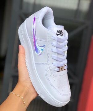 Tênis Nike Air Force Holográfico Feminino Grade Fechada