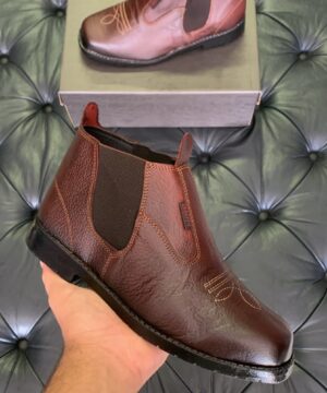 Botina de Couro Masculino