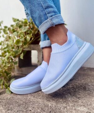 Tenis Meia Gliter NS Feminino