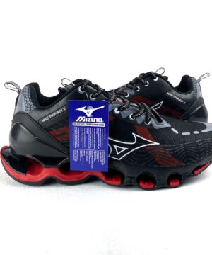 Tenis Mizuno Wave Prophecy X PretoVermelho Premium Masculino 4