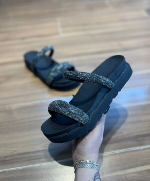 Sandalia Papete Shine Feminina 2