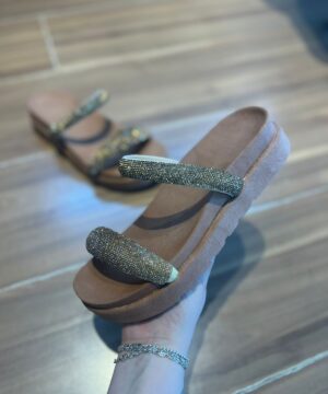 Sandalia Papete Shine Premium Feminina 1