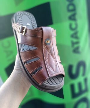 Chinelo Masculino Couro 5