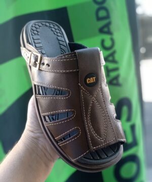 Chinelo Masculino Couro 6