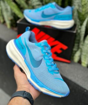Tênis Nike Zoom X Flyknit Invincible Run 03 Azul Celeste Premium Masculino