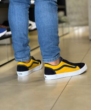 Tenis Vans Old Skool Preto Mostarda Masculino 2