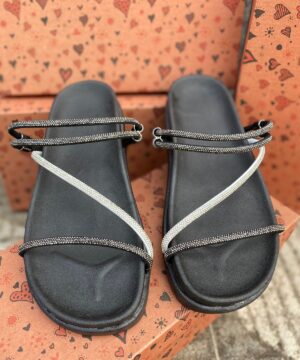 Sandalia Palete Strass Feminina 11