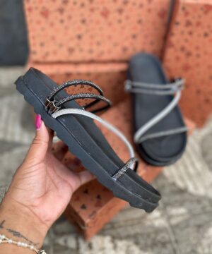 Sandalia Palete Strass Feminina 6