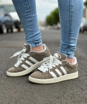 Tênis Adidas Campus Bege Branco Premium Feminino