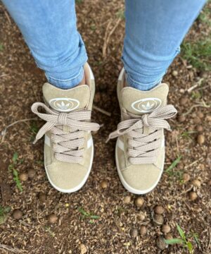 Tenis Adidas Campus Bege Branco Premium Feminino 3