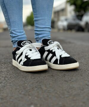 Tênis Adidas Campus Preto Branco Premium Feminino
