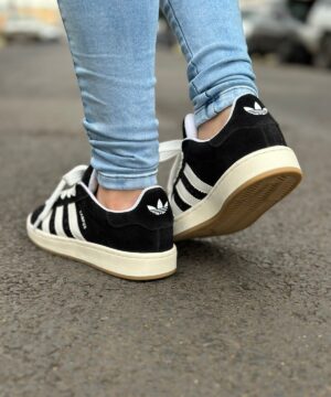 Tenis Adidas Campus Preto Branco Premium Feminino 3