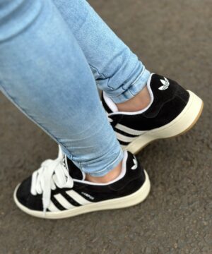 Tenis Adidas Campus Preto Branco Premium Feminino 6
