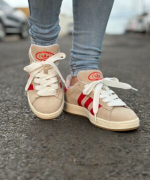 Tenis Adidas Campus Vermelho Premium Feminino 2