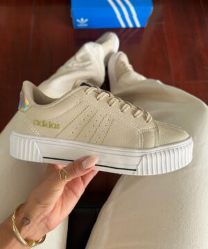 Tênis Adidas Grand Court Off Ouro Feminino