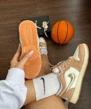 Tenis Jordan Low Branco Nude Premium Feminino 5 scaled