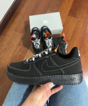 Tênis Nike Air Force Black Phanton Premium Masculino