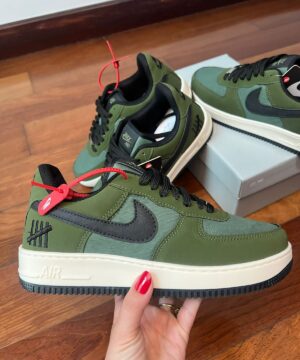 Tênis Nike Air Force Verde Preto Premium Masculino