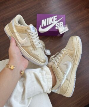 Tenis Nike SB Dunk Ouro Light Prata Premium Feminino 1