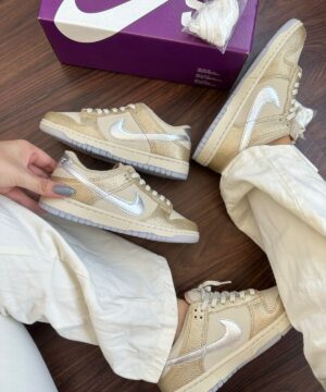 Tenis Nike SB Dunk Ouro Light Prata Premium Feminino 5