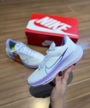 Tênis Nike Zoom Pegasus 40 Branco Lilás Feminino