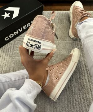 Tenis All Star Linha Luxo Brilho Feminino 3