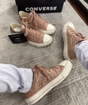 Tenis All Star Linha Luxo Brilho Feminino 5