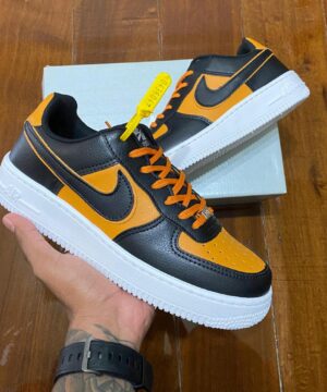 Tênis Nike Air Force 1 Classic Laranja Masculino Premium