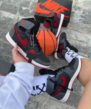 Tenis Nike Jordan 1 Zoom Preto Grafite Vermelho 3