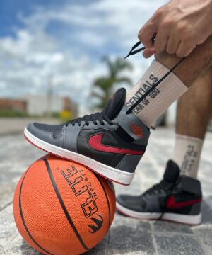 Tênis Nike Jordan 1 Zoom Preto Grafite Vermelho