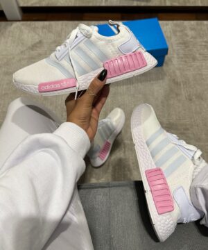Tênis Adidas NMD Branco Rosa Feminino