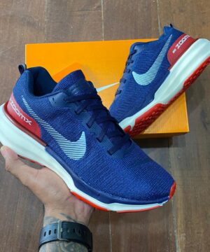 Tênis Nike Invincible Run 3 Azul Vermelho Premium Masculino