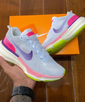 Tênis Nike Invincible Run 3 Branco Pink Premium Feminino