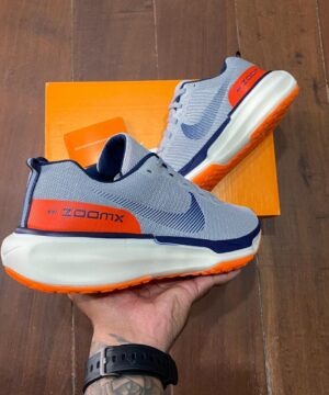 Tenis Nike Invincible Run 3 Cinza Laranja Premium Masculino 2