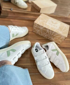 Tenis Vert Branco Verde Premium Feminino 2 scaled