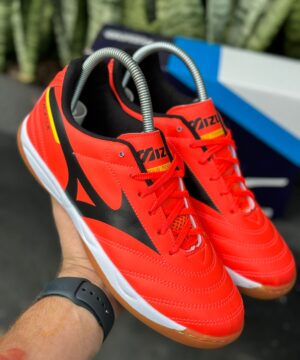 Chuteira Salao Mizuno Vermelha Premium Masculino 2