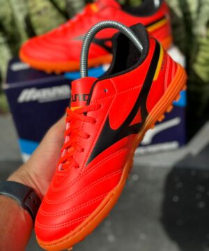 Chuteira Society Mizuno Vermelha Premium Masculino 8