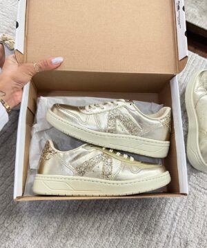 Sapatenis Schutz Casual Feminino Premium Dourado 1