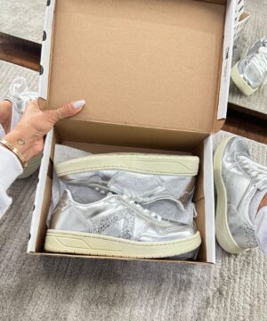 Sapatenis Schutz Casual Feminino Premium Prata 4