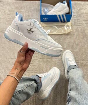 Tenis Adidas Femmy Fire Azul Branco Premium Feminino 5