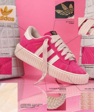 Tenis Adidas Pink Premium Feminino 1
