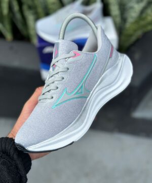 Tenis Mizuno Inspiri Cinza Prata Feminino 2 3
