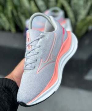 Tenis Mizuno Inspiri Cinza Rose Feminino 2 3