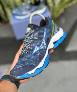 Tenis Mizuno Nirvana 9 Premium Masculino Azul 2