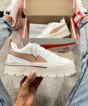 Tenis Puma Mayze Crashed WNS Bege Branco Feminino Premium 3