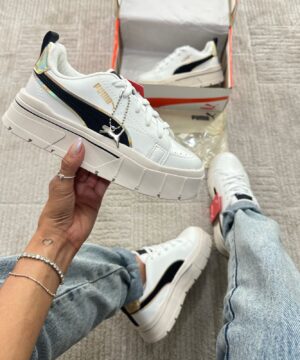 Tenis Puma Mayze Crashed WNS Preto Branco Feminino Premium 3