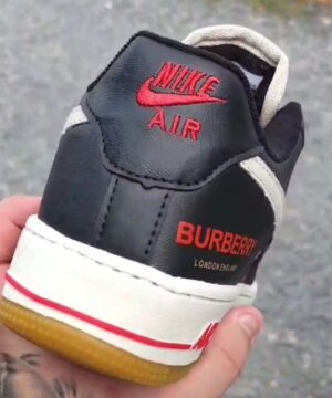 Tenis Nike Air Force Burberry Preto Masculino Grade Fechada 3