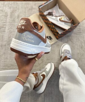 Tenis Nike Air Force Louis Vuitton Feminino Premium 8