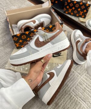 Tenis Nike Air Force Louis Vuitton Feminino Premium 9